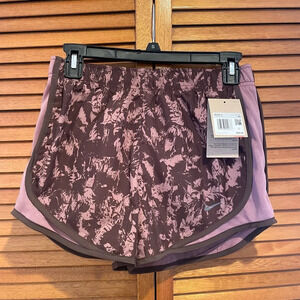 Nike Dri-Fit Women’s Lined Tempo Brown Athletic Running Shorts Sz XS NWT